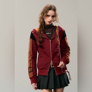 Kyouko Harry Potter Gryffindor Two-way Zip Hoodie From Japan, NWT